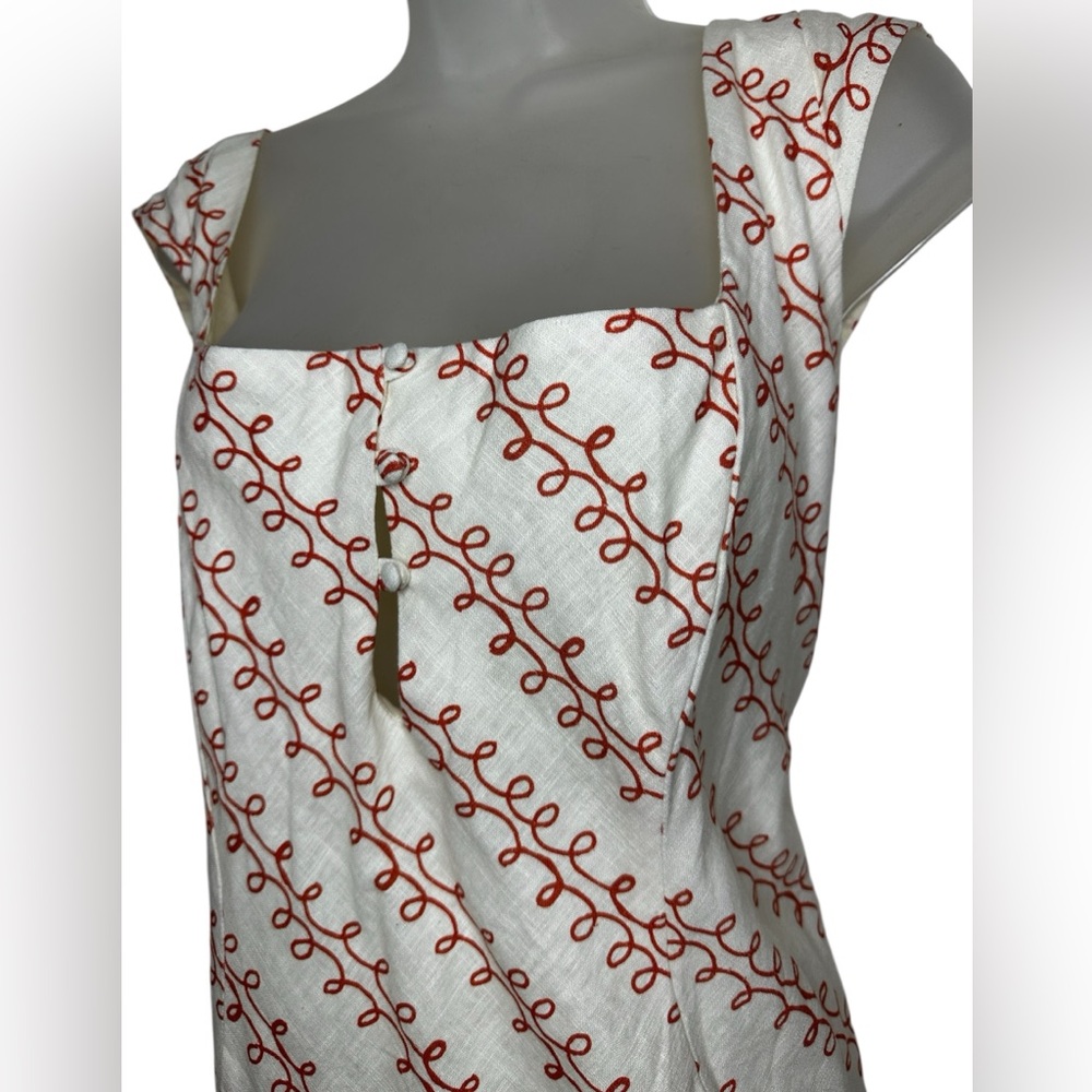 Princess Polly Linen Blend Print Dress - Picture 4 of 6